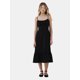 thumbnail image 2 of Vestido midi con volante y botones en la parte delantera No Boundaries para mujer, 2 of 5