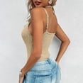 thumbnail image 7 of Womens Ribbed Knit Camis Multiple Ways Shoulder Straps Tank Tops Criss Cross Sleeveless Tees Fitted Shirts Basic Camisole Beach Holiday Outfits Summer 2025, 7 of 7