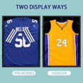 thumbnail image 5 of Jersey Frame Display Case - Football Jersey Shadow Box - Jersey Display Frame with 98% Uv Protection Acrylic and Metal Hanger for Baseball Basketball Soccer Hockey Sport Shirt and Uniform, Black，3pc, 5 of 7