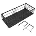 thumbnail image 1 of Balcony Flower Rack Hanging Flower Pot Hanger Hanging Wrought Iron Fence Indoor Windowsill Succulent Shelf Suitable for 10.5cm Railings, 1 of 6