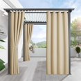 thumbnail image 1 of RYB HOME Rideau de Patio Extérieur - Draperie de Pergola Intérieur Extérieur Rideaux Imperméables, Draperie à Oeillets Bl, 1 of 9