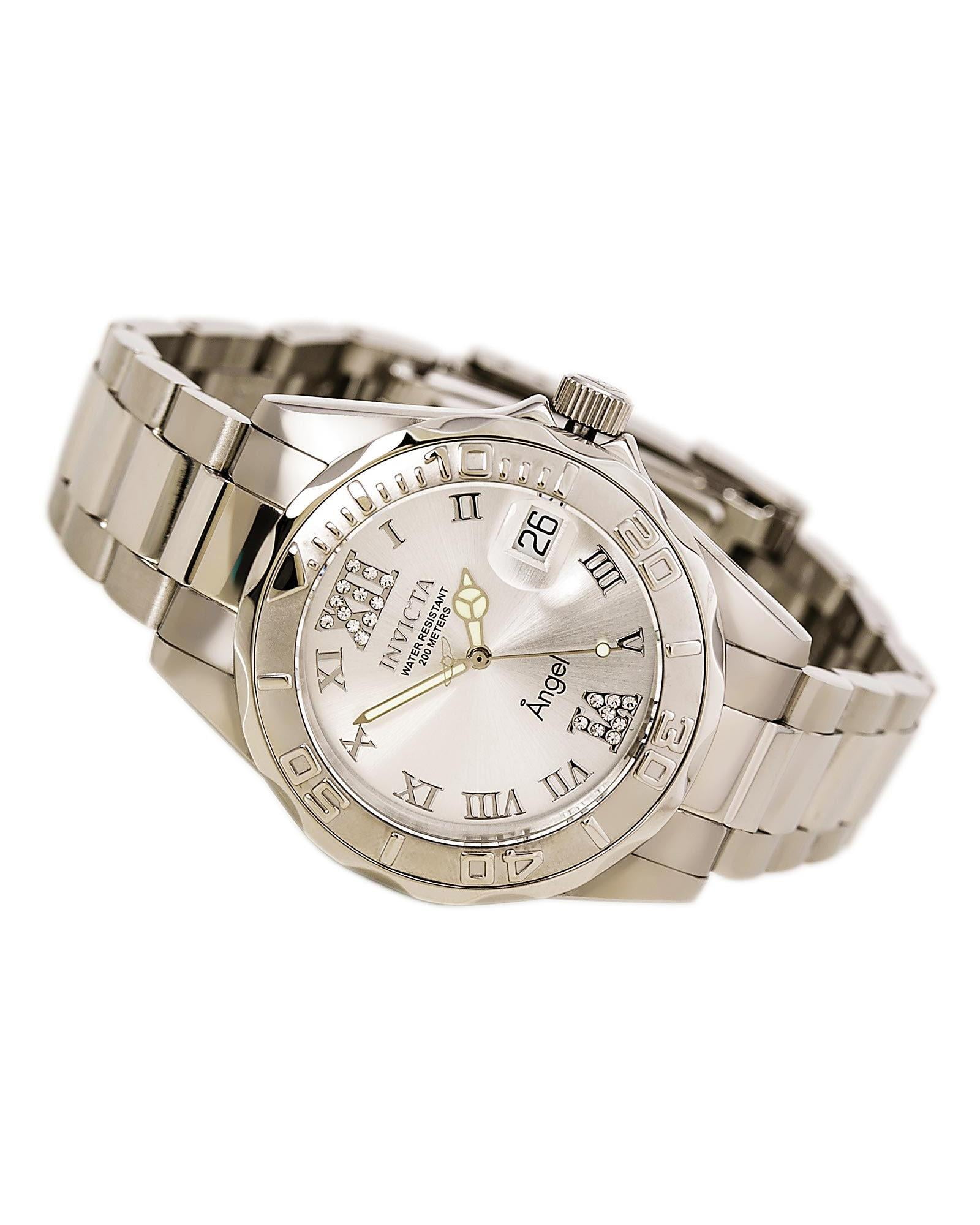 Invicta Women's Angel 14396 Silver Stainless-Steel Swiss Quartz Fashion Watch