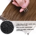 thumbnail image 4 of SEGO 100% Remy Human Hair Extensions Micro Loop Hair Extension Nano Micro Bead Ring Thick Hair Piece Clearance, 4 of 8