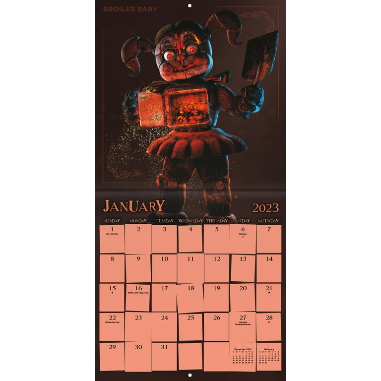 Trends International 2023 Five Nights at Freddy's Wall Calendar -  Walmart.com