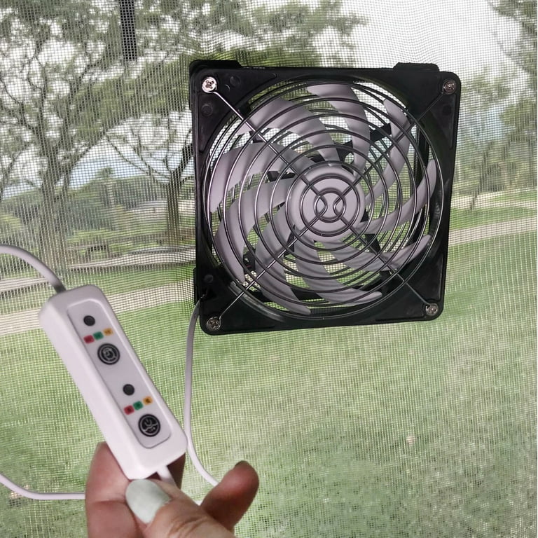 USB Mobile Portable Cooling Fan for tent,camping,with 3 Speed Switch and  Magnet Frames for Mesh Netting,RV Screen Door,Window Screen,Camping  Tent,Rooftop Tent(5.5 In) 