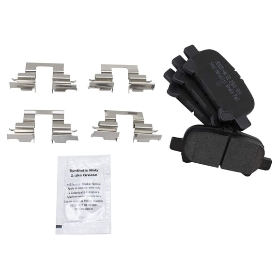 TRQ Rear Premium Posi Semi Metallic Disc Brake Pad Set Kit for Toyota BFA73731