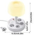 thumbnail image 3 of BotaniNest Functional Power Strip With Desk Lamp – USB Charging Ports Adjustable Night Light Surge Protector Charging Station For Home & Dorm Compact Design, 3 of 7