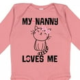 thumbnail image 4 of Inktastic My Nanny Loves Me Girl Grandchild Girls Long Sleeve Baby Bodysuit, 4 of 5