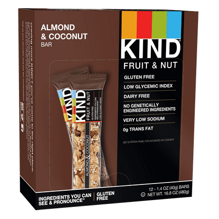 KIND Bars, Almond & Coconut, 12 Bars, Gluten Free
