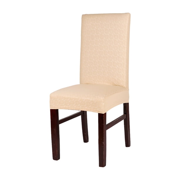 Kearding La PU agrega un toque de elegancia al área del comedor con estas fundas para sillas Funda para silla de comedor de PU Funda para Conjuntos de muebles de sala de estar champán