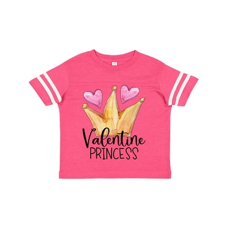 

Inktastic Valentine Princess with Crown and Hearts Gift Toddler Toddler Girl T-Shirt