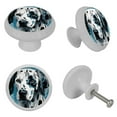 thumbnail image 4 of Spotted Dog Fluorescent Drawer Pulls with Screws - Round 4-Pack Glow-in-the-Dark Knobs, Suitable for Cabinets, Wardrobes, and Dressers - Furniture Decor with Dresser Handles, 4 of 6