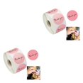 thumbnail image 2 of Guardoinrt 500Pcs/Roll Thank You Pink Stickers Self Adhesive Handmade Labels Wedding Gift Party Decoration Pink 1# 2Set, 2 of 6