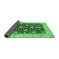 thumbnail image 2 of Ahgly Company Indoor Round Oriental Emerald Green Traditional Area Rugs, 8' Round, 2 of 4