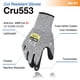 thumbnail image 2 of Guantes resistentes a cortes DEX FIT Cru553 Nivel 5 Gris L (9), 2 of 7
