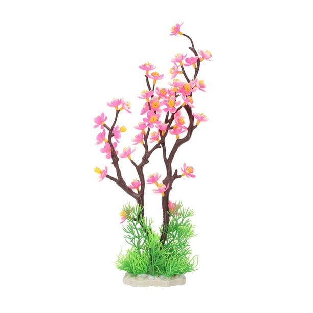 Plantas acuáticas para acuario, decoración de flores para acuario, simulación de pecera, decoración de flores, flores artificiales para acuario meticulosamente diseñadas