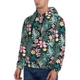 thumbnail image 3 of Daiia Rose Flowers for Men's Fashion Hoodies & Sweatshirts with Kangaroo Pocket Hooded Sweatshirt Breathable & Moisture Wicking-Small, 3 of 7