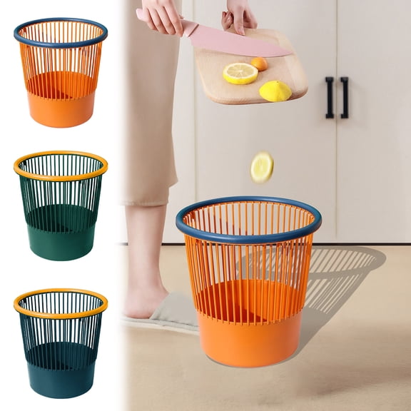 Kitchen Trash Can, Step-On Garbage Can with Lid, Tall Kitchen & Bathroom Trash Can, Small Office Waste Bin, Green - Xuniizn