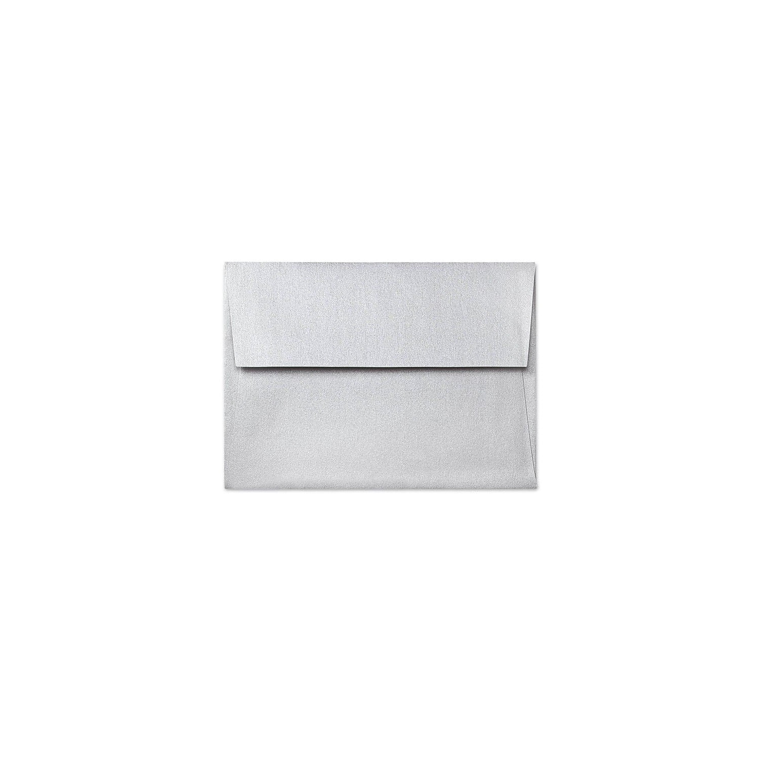 A6 Invitation Envelopes (4 3/4 x 6 1/2) - Silver Metallic (50 Qty ...