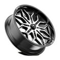 thumbnail image 2 of MSA Offroad Wheels Cast Aluminum Rim MA47 22X7 4X156 G-BLK-MACH 10MM, MA047BD22704410, 2 of 3