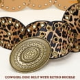 thumbnail image 5 of WHIPPY Women's Western Belt Cowgirl Wide Leather Belts for Dresses, 5 of 6