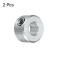 thumbnail image 3 of 2 Packs Set Screw Collars 3/16" Bore, Aluminum Shaft Collars, 7/16" OD and 1/4" Thickness, Set Screw Clamp Collar, 3 of 5