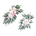 thumbnail image 2 of Arco de flores para boda romántico: exquisito arreglo floral artificial para la mesa. Rosa, 2 of 9