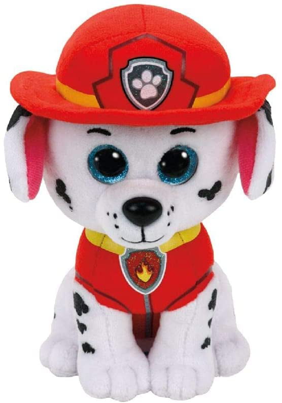 Ty Beanie Boos Paw Patrol 6" ROCKY the Dog Beanbag Plush Toy w/ Glitter Eyes 