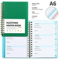 thumbnail image 4 of Deals of The Day Clearance! Gosuguu Mini Size Password Book, A6 Loose Leaf Notebook, Thickened Skin-Filled Student Notebook, Personal Organizer, Secure Password Keeper for Home or Work, 4 of 6