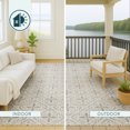 thumbnail image 4 of Addison Rugs Chantille Indoor/Outdoor Transitional Lattice Ivory Machine Washable Rectangle Rug, 9' x 12', 4 of 8