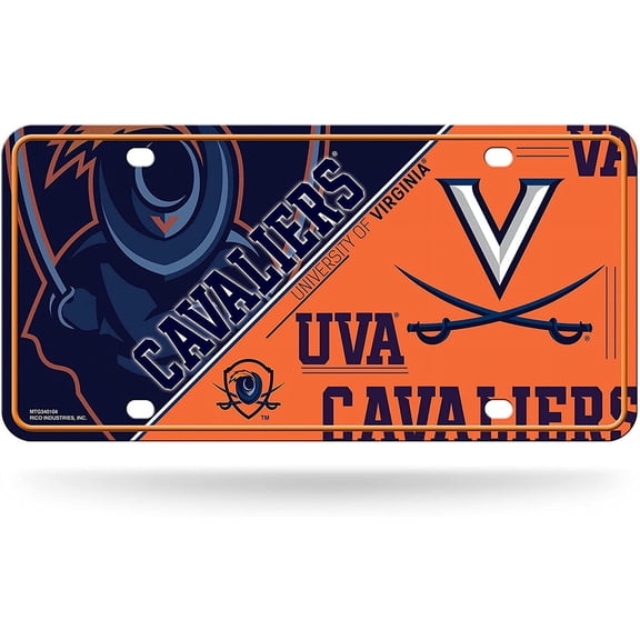 Virginia Cavaliers 12x6 Metal License Plate Auto Tag