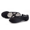 thumbnail image 4 of Xiaoxatg Girls Lightweight Dance Sneakers for Ballet Performance and Indoor Yoga Flexible Sole Comfortable Kids Footwear 3.5-4 Years Black, 4 of 5