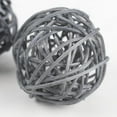 thumbnail image 3 of Bola de ratán, 24 piezas Bola de mimbre de 2 pulgadas Bola decorativa Orbes Rellenos de jarrón Blanco + Gris + Marrón + Negro Sincero Hogar, 3 of 7