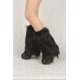thumbnail image 1 of Calcetines de peluche de zorro de imitación para mujer, mangas largas y cortas, trajes para actuaciones en el escenario de otoño e invierno, botas de piel cálida de color, 1 of 6