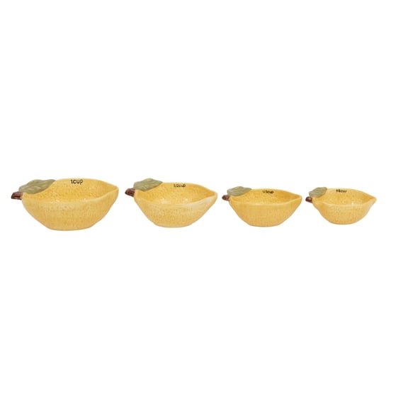 Lemon Shaped Measuring Cups (Set of 4 Sizes)