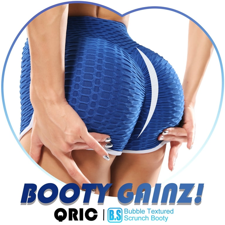 QRIC TikTok Leggings Short for Women High Waisted Yoga Pants - Gym Ruched  Butt Lifting Workout Running Hot Shorts 