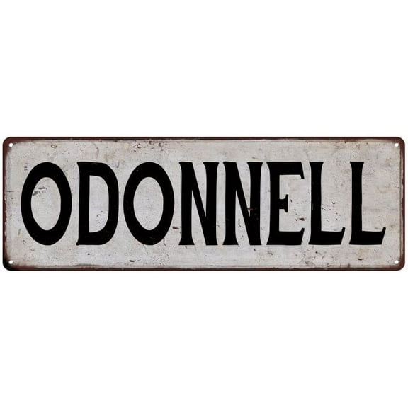 ODONNELL Vintage Look Rustic Chic Metal Sign 8x24 108240036901