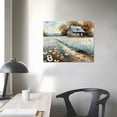 thumbnail image 4 of Shiartex Framed Rustic Farmhouse Canvas Wall Art Beautiful Field Painting Wildflower Barn Print Nature Scenery Picture French Countryside Poster for Bathroom Bedroom Office Wall Decor 16x12in, 4 of 6