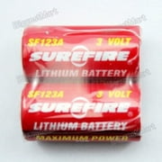 New Hot High Power 2PCS Surefire SF123A 3 Volt Lithium Batteries