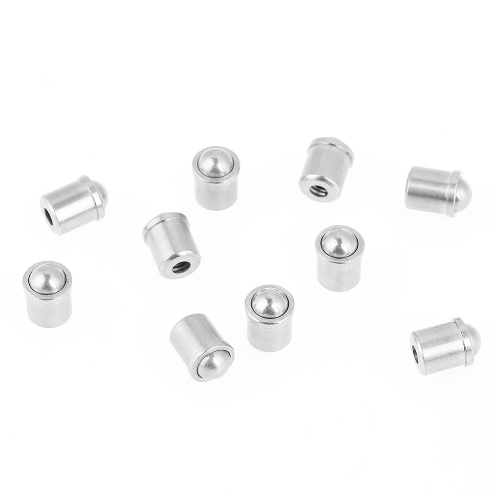 Mgaxyff Ball Plunger, Spring Plunger,10pcs 304 Stainless Steel Push Fit Ball Spring Plunger 6