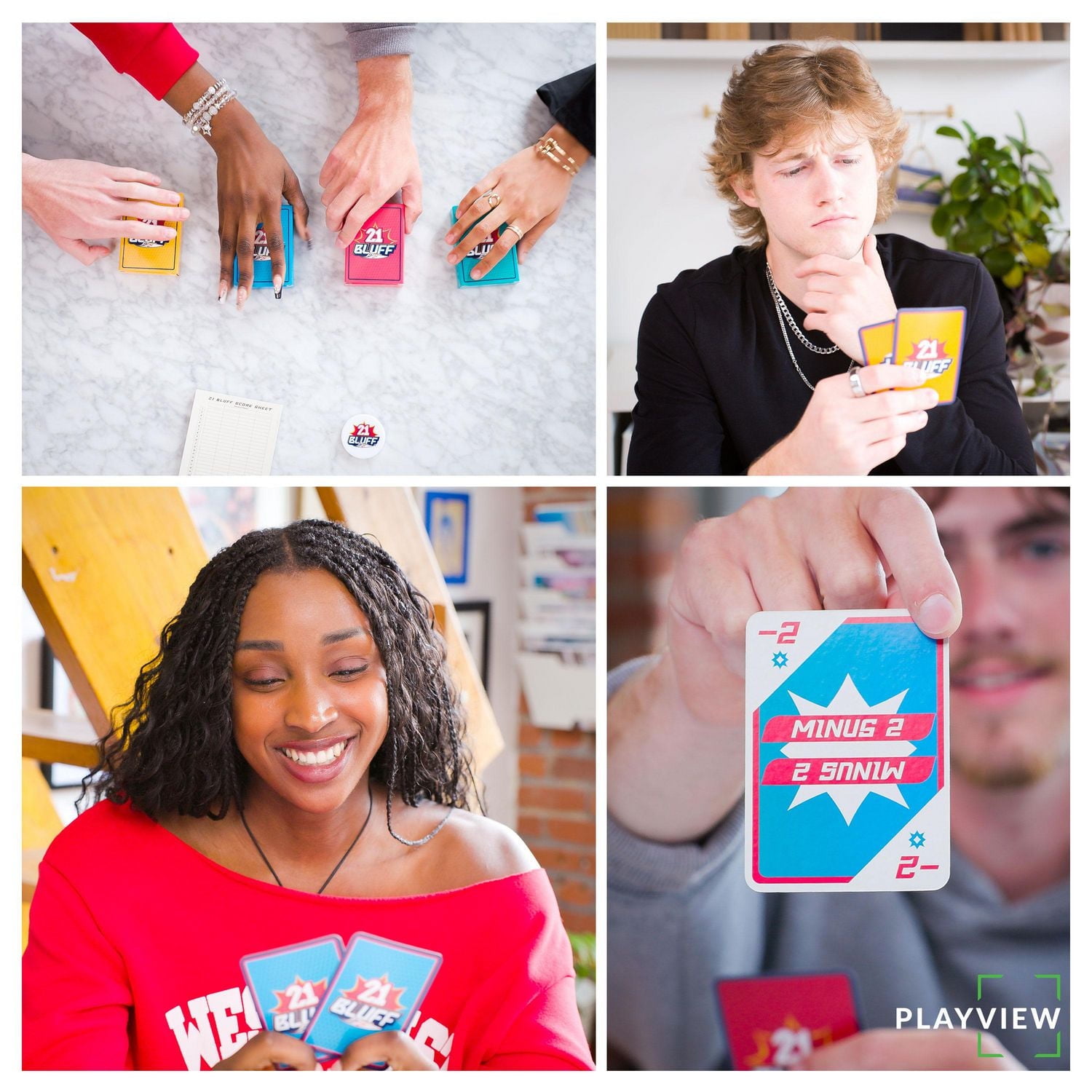 Jeu de cartes 21 Bluff Jeu familial inspiré blackjack