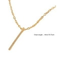 thumbnail image 3 of HomeKingdee Geometric Rectangular Metal Bar Tassel Chain Short Necklace - Unique Gift for Women on Valentine's Day, Mother's Day, Christmas, 3 of 5