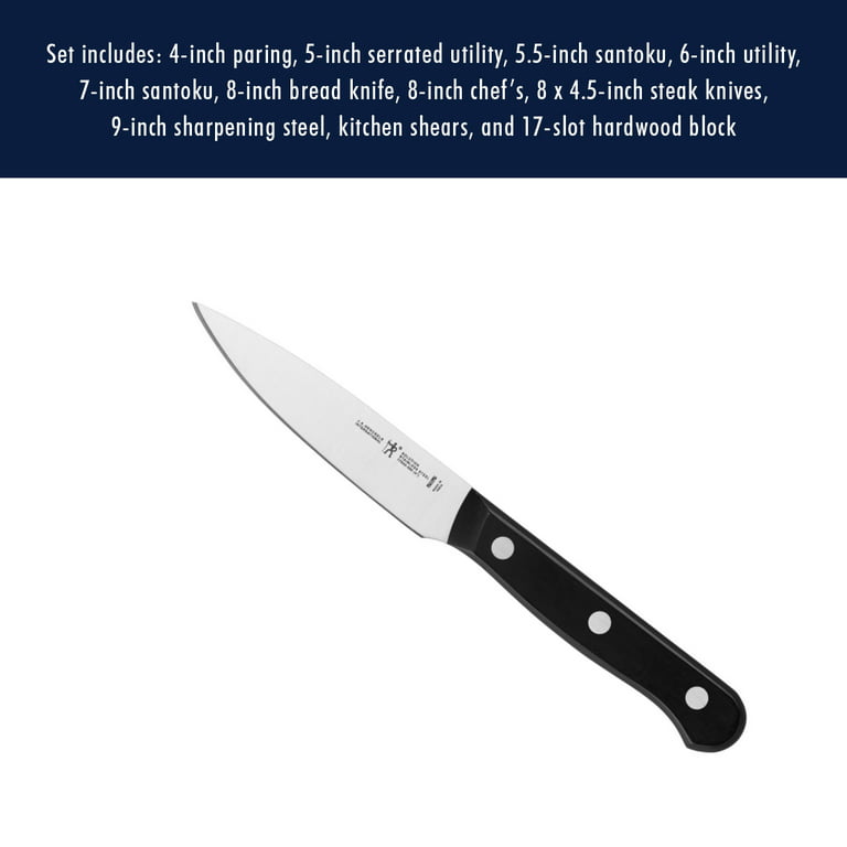Henckels Solution 5-inch Hollow Edge Santoku Knife, 5-inch - Food 4 Less