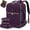 Purple, variant on Lovevook Travel Backpack for Women,TSA Friendly Carry On Luggage Backpack Fit Up 17 inch Laptop,40L Waterproof Weekender Overnight Bag with 3 Packing Cubes