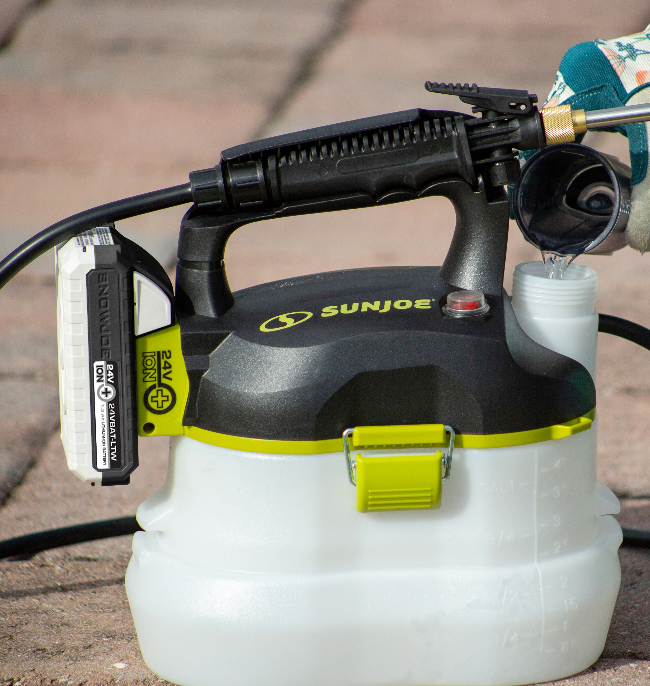 Sun Joe 24V Cordless Multi-Purpose Heavy-Duty Power Scrubber, 1.3-Ah Battery  + Charger 