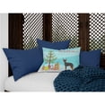 thumbnail image 3 of Carolines Treasures CK3480PW1216 Prague Ratter Christmas Tree Canvas Fabric Decorative Pillow, 12H x16W, multicolor, 3 of 4