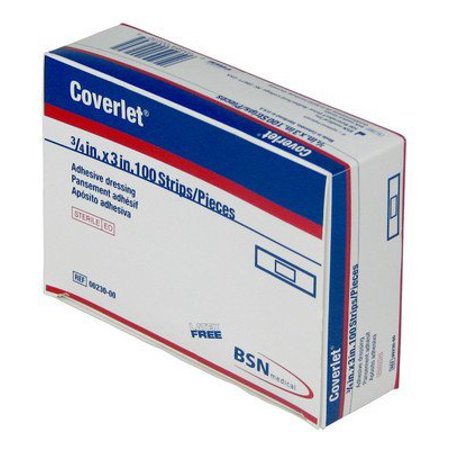 Bsn Jobst 3 4 X 3 Coverlet Latex Free Fabric Strip Adhesive Bandage 100 Count 2pack Walmart Com