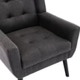 thumbnail image 3 of Linen Upholstered - Ergonomic Back for Support - Home Living Areas - Luxury Appeal and Easy Clean, 3 of 6