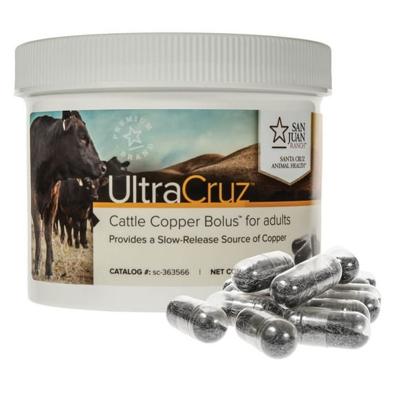 UltraCruz® Cattle Copper Bolus for adults, 25 x 25 g