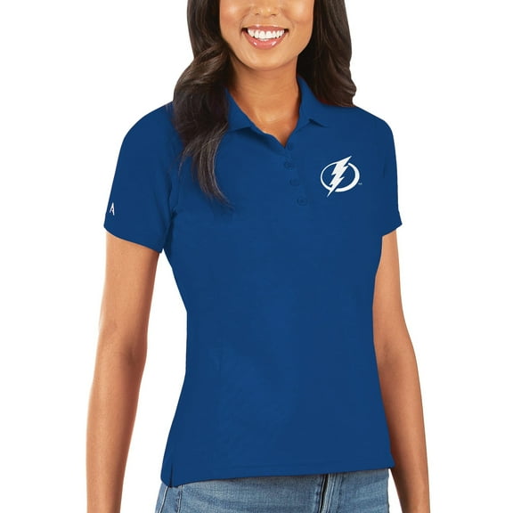 Women's Antigua Royal Tampa Bay Lightning Legacy Pique Polo